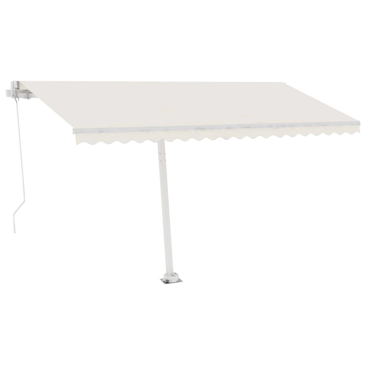 furnicato Standmarkise Manuell Einziehbar 400x300 cm Creme günstig online kaufen