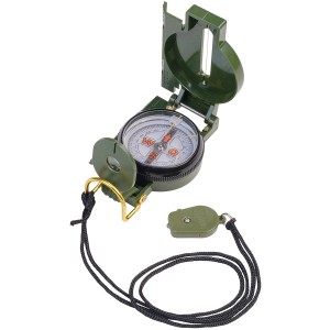 Scout Taschenkompass für Kinder, grün, mit Umhängeband. Ideal zum spielerischen Entdecken der Natur.