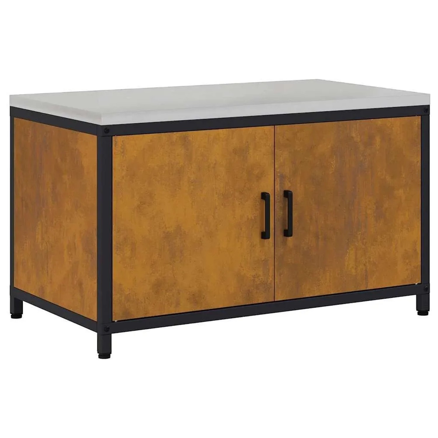 vidaXL Küchenaufbewahrung mit Regal Rostig 60 x 50 x 92 cm Stahl 875002 günstig online kaufen