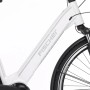 Detailansicht: Weißes Fischer Cita 3.1i E-Bike City-Fahrrad mit Mittelmotor.