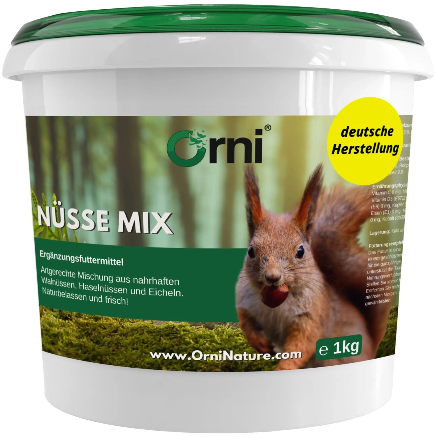 Orni Nüsse Mix für Eichhörnchen