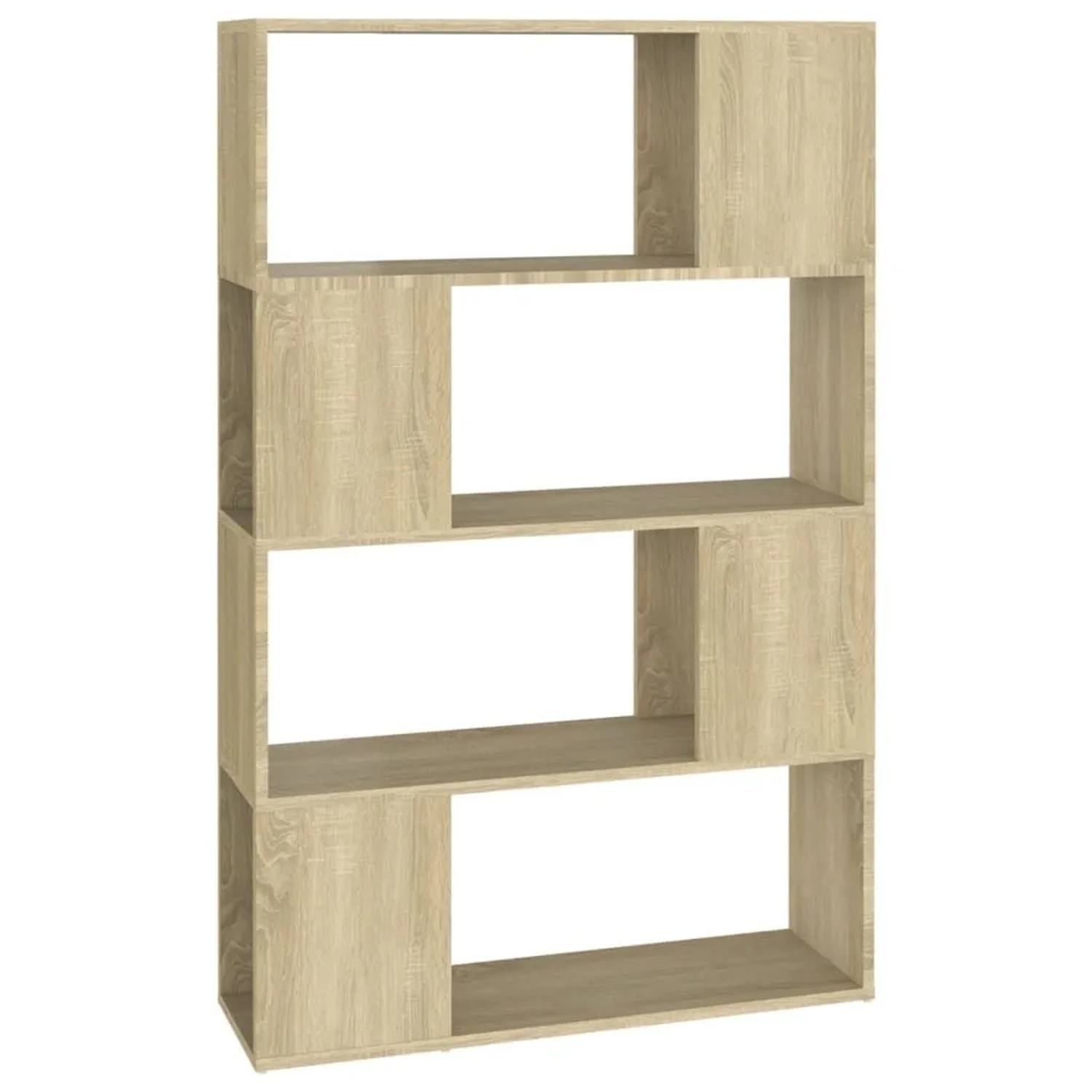 vidaXL Bücherregal Raumteiler Sonoma-Eiche 80x24x124,5cm Holzwerkstoff 8091 günstig online kaufen