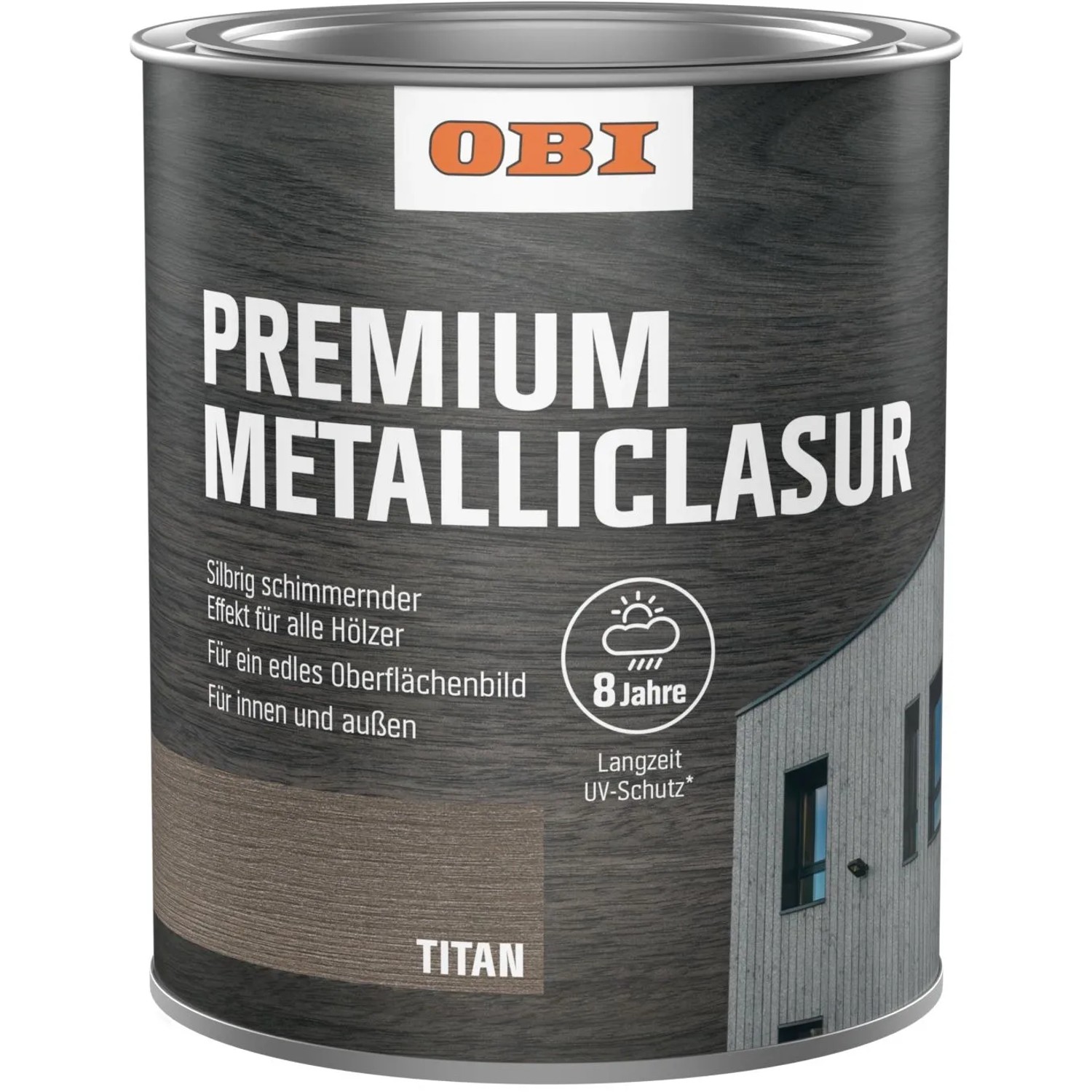 OBI Metallic Lasur Premiun Titan 750 ml