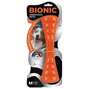 Bionic Urban Stick Hunde-Kauspielzeug, orange, 23 cm, robustes Wasserspielzeug für Hunde.