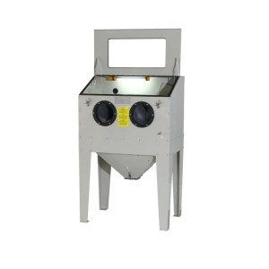 DeTec. Sandstrahlkabine 220l mit Zubehör und Beleuchtung. Sandstrahlgerät für Kompressoren.