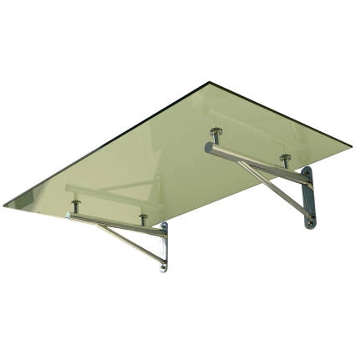Dein Bau Projekt Glasvordach Elbrus Klarglas VS-Glas 250 x 90 cm günstig online kaufen