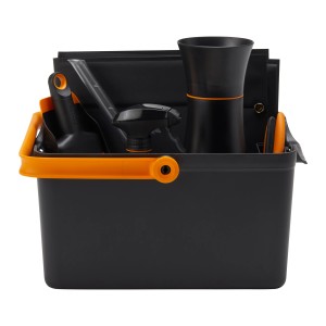 Fiskars Aufbewahrungsbox mit Gartengeräte-Zubehör, 35,3x31,1x17,3cm, zur Werkzeug-Organisation.
