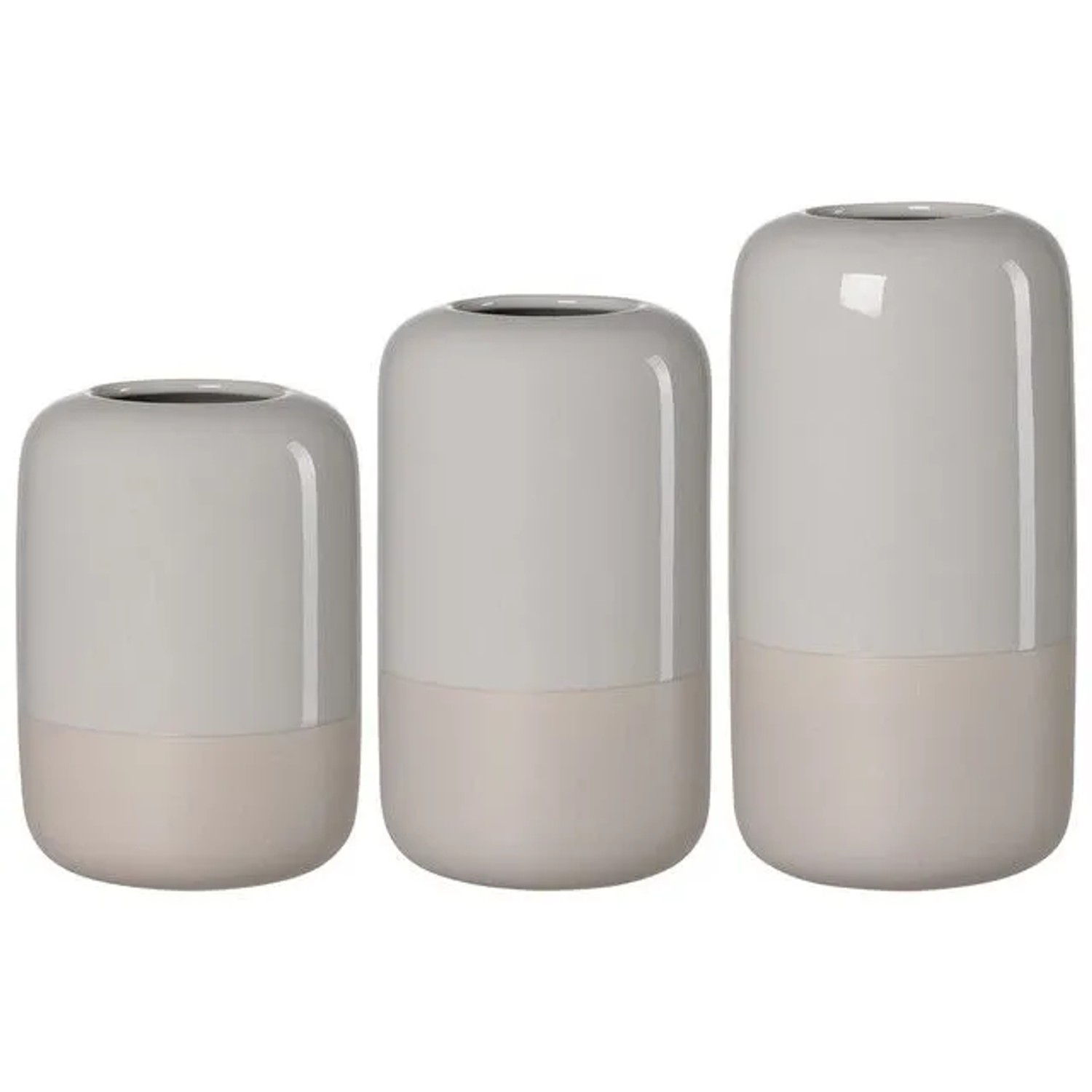Ritzenhoff & Breker Dome Vasen-Set 3-teilig Grau