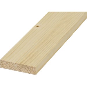 Sägeraue Sparschalung aus Fichte/Tanne, 24x80x4000 mm, ideal für Unterkonstruktionen.
