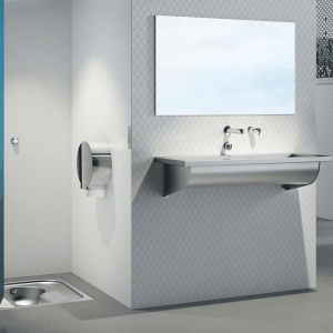 Delabie TEMPOFLUX 2 WC Druckspüler G3/4B D25 mm Hinterwandmontage 7 Sek.