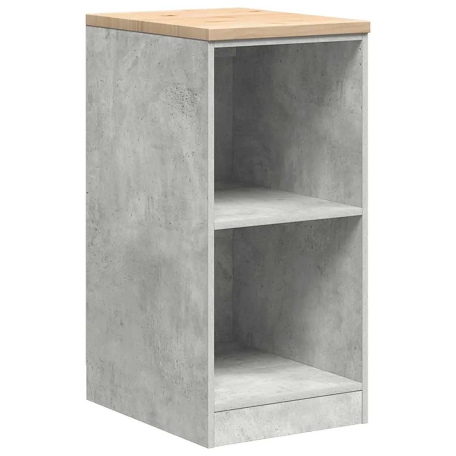 vidaXL Garagen-Aufbewahrungsschrank Betongrau Massivholz Kiefer 860538