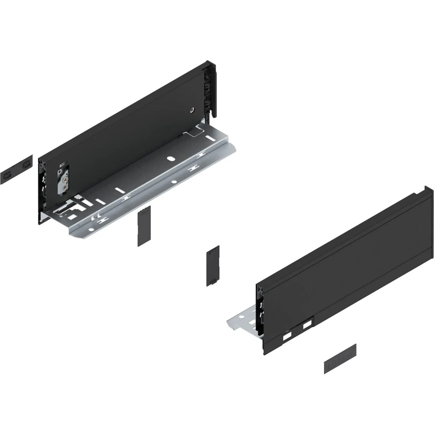 Blum Zarge Legrabox Pure Höhe M Nennlänge 270 mm Carbonschwarz Matt