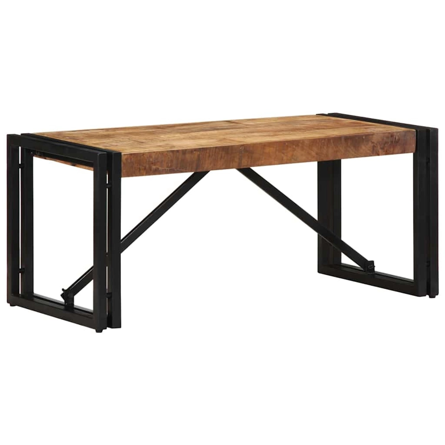 vidaXL Couchtisch 80x40x35 cm Raues Massivholz Mango 4016676 günstig online kaufen