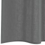 Dunkelgrauer Voile Vorhang aus Polyester mit feiner, halbtransparenter Webstruktur und weichen Falten.