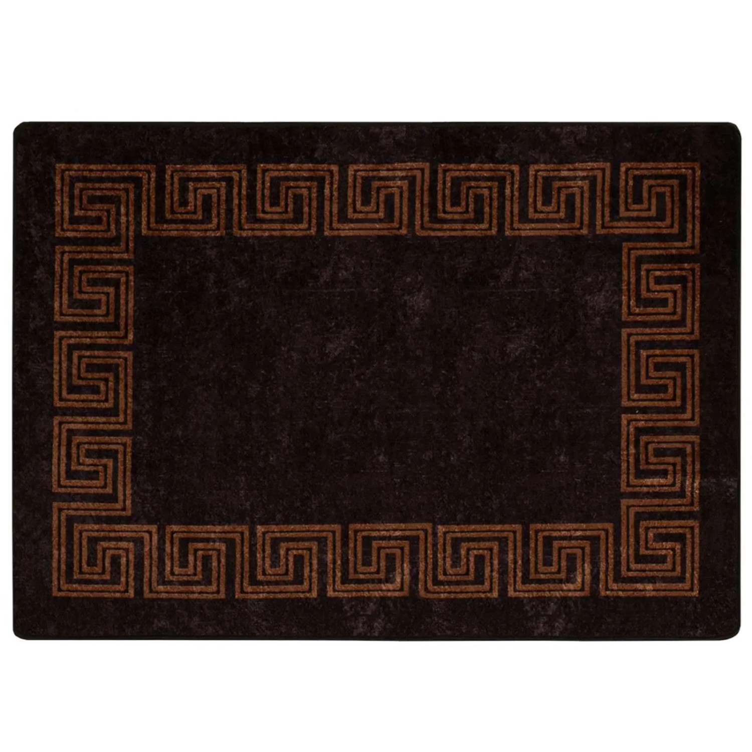 vidaXL Teppichläufer MARSA Schwarz 100 x 150 cm Polyester und PVC 42023293