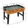 HOMCOM Multigame Spieltisch aus Holz und Stahl mit Kicker, Tischtennis, Hockey und Billard.