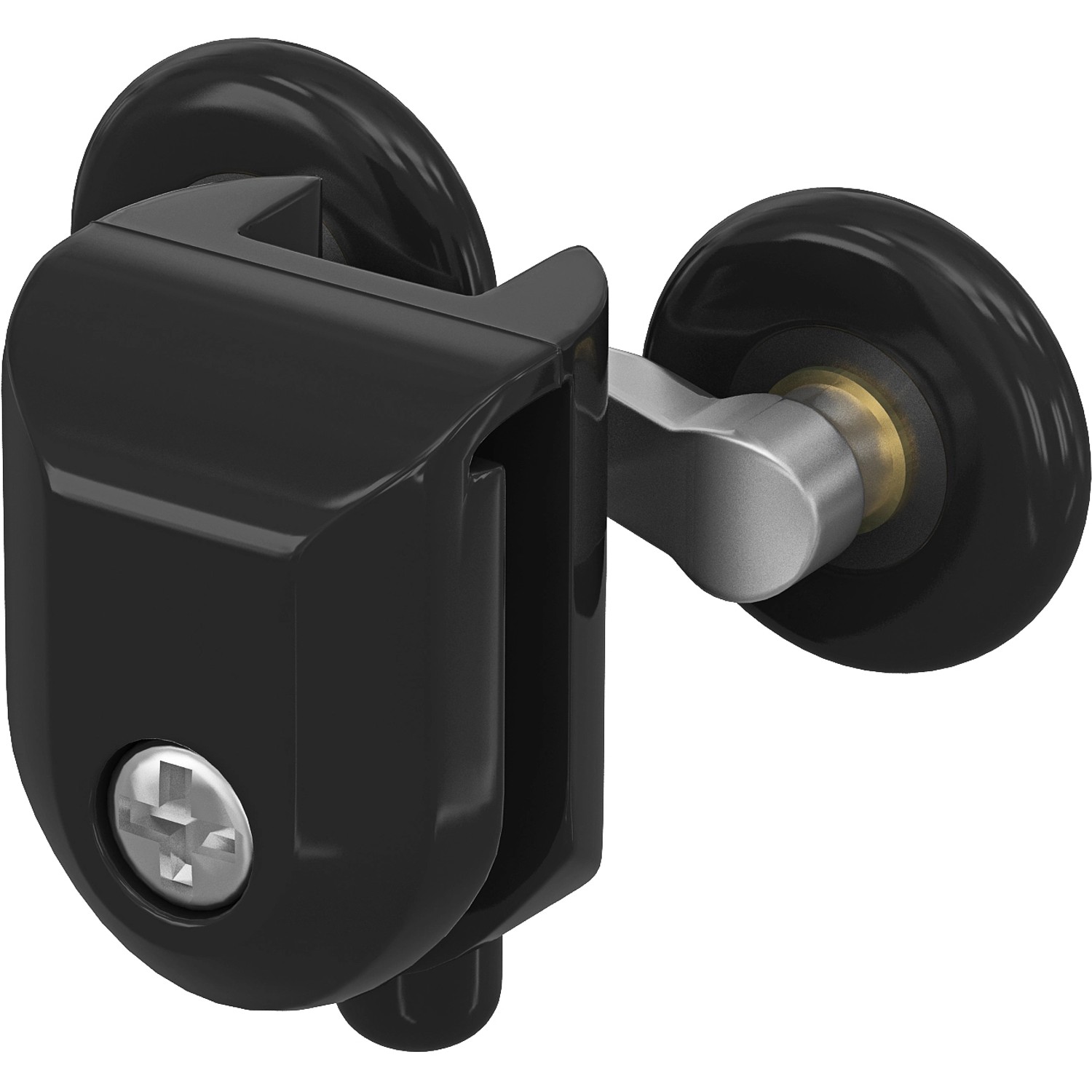 Image of baliv Türlaufrolle Doppelt Unten 2 cm Schwarz für Duschkabine Factory 4 Stück