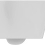 Weißes, randloses Ideal Standard Connect Air Wand-WC aus Kristallporzellan.