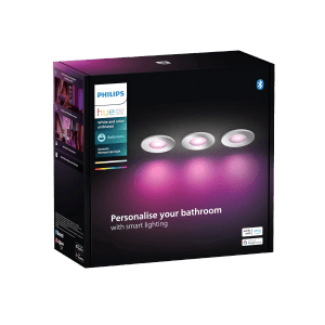 Philips Hue Smart-Einbauspot Xamento White & Color Ambiance Chrom 3er Pack