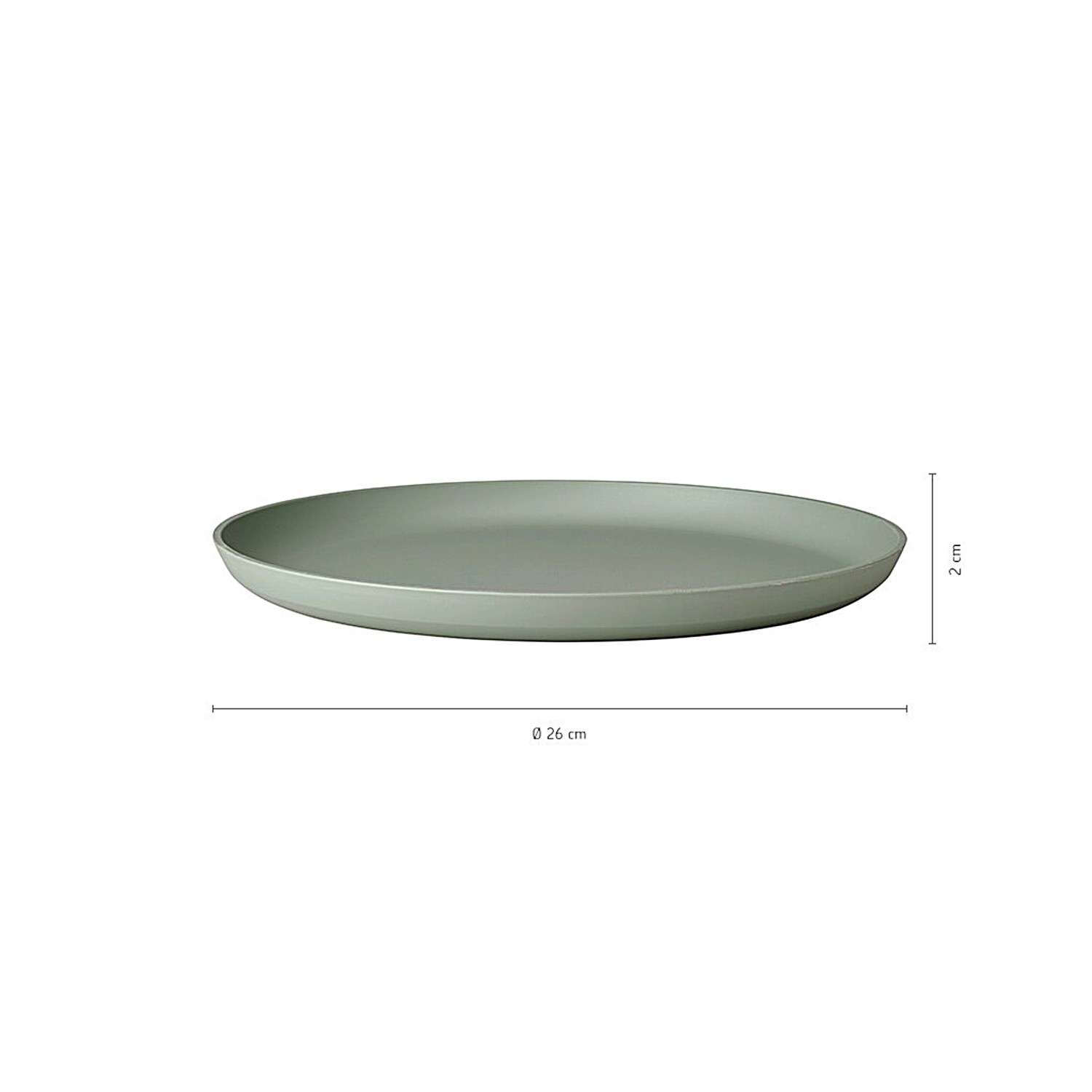 Mepal Silueta Essteller, 26 cm, 4er Set, Nordic White. Geschirr für Pasta, Grillgemüse oder Salat.
