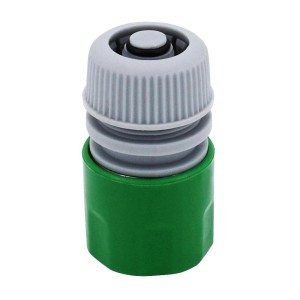 Tifler Wasserstop 1/2 Zoll Schlauchstück, Gartenschlauch Adapter aus Kunststoff.