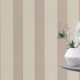 Rasch Vliestapete Florentine III mit Streifen in Beige und Braun.