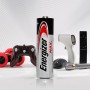 Energizer Max AA Batterie, 16er Pack, mit Geräten wie Fernbedienung und Taschenlampe.