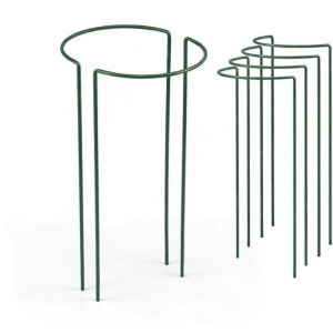 TTL GARDEN Strauchstütze 120x40cm 4er Set Pflanzenhalter Rankhilfe Metall Stabil Wetterfest Für Stauden Rosen Sträucher