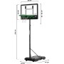 Salta Basketballständer "Dribble" mit verstellbarer Höhe und mobilem Standfuß.