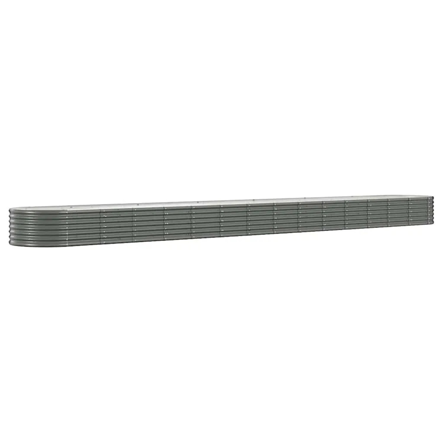 Furnicato Hochbeet Verzinkter Stahl 620x80x36 Cm Grau