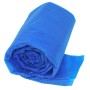 Gerollte, blaue Poolcrew Sommerabdeckplane für WPC Pool Kreta.