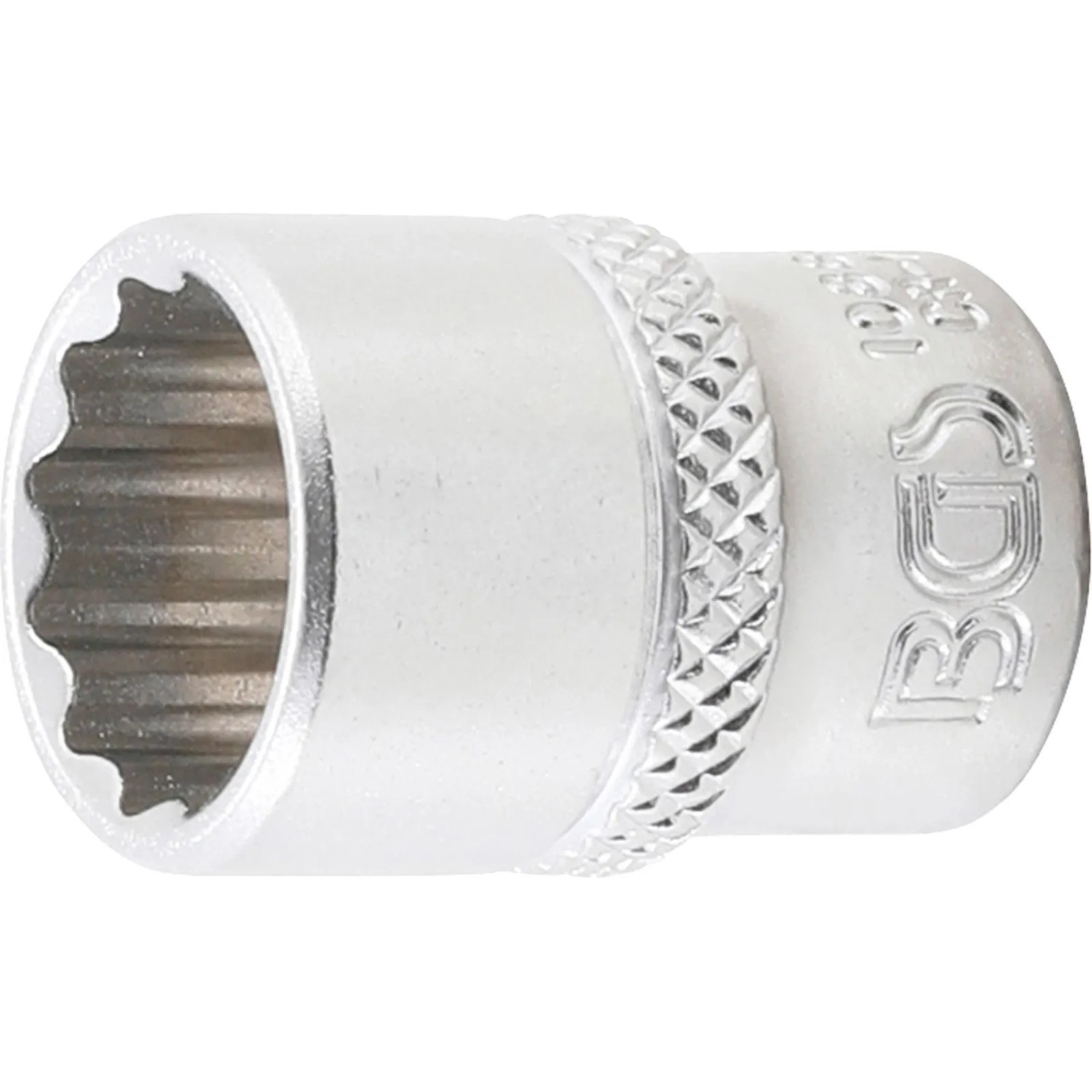 BGS Steckschlüssel Einsatz Zwölfkant Antrieb Innenvierkant 6 3 Mm  1 4 Zoll  SW 1 2 Zoll 10880