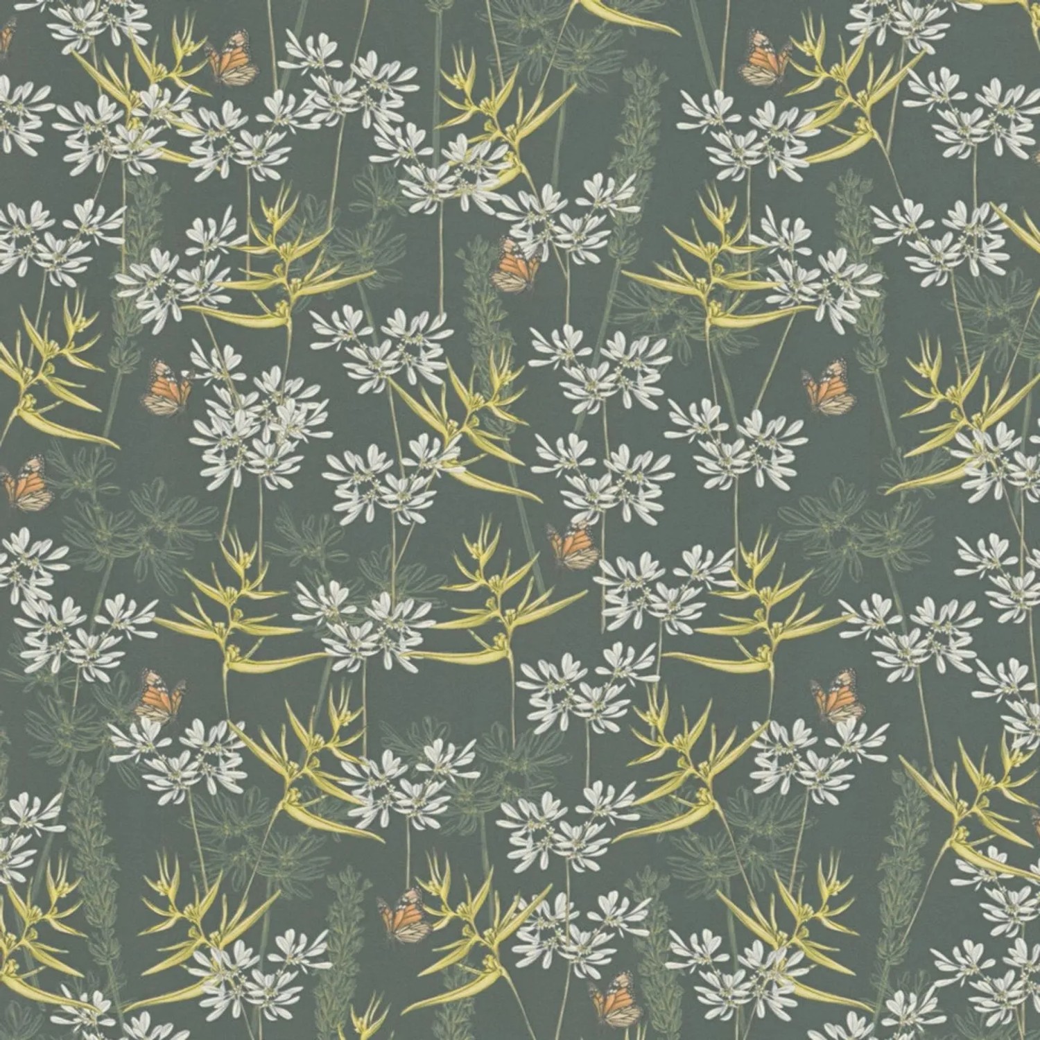 Tadessi Tapete Floral M1-No.4487 Vliestapete in Gelb