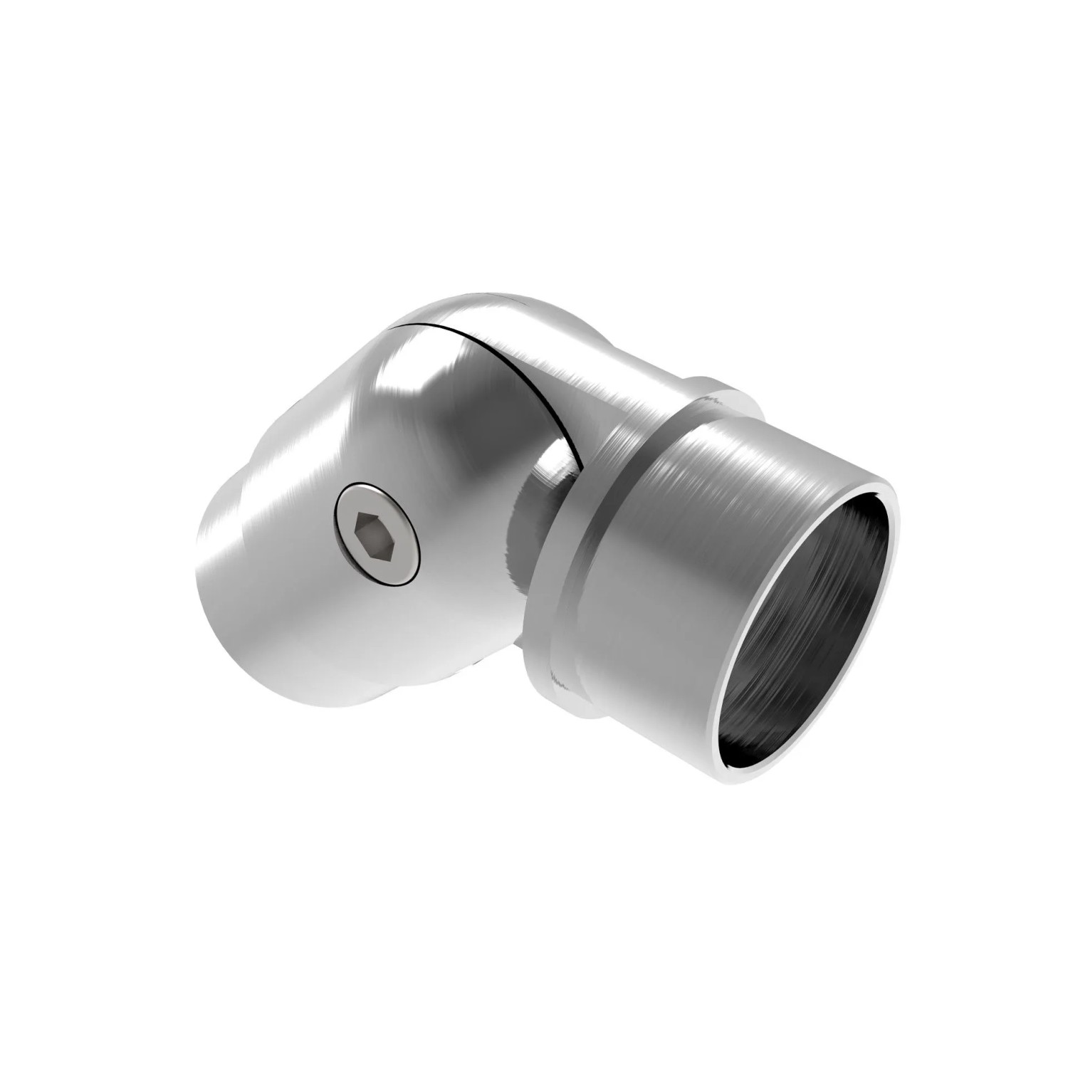 FeNau Gelenkverbinder V2A Für Rohr Ø 42,4x2 mm Geschliffen Verstellbar