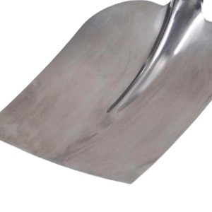 Galaflor Holsteiner Sandschaufel aus Edelstahl, Schaufelblatt Detail.