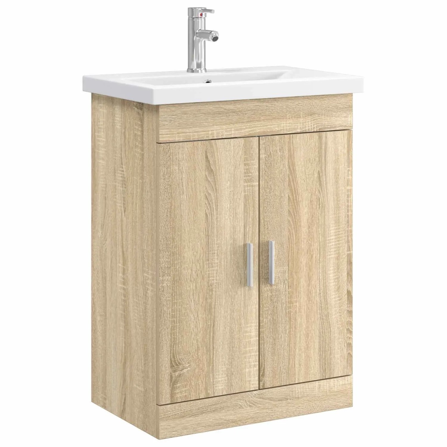 vidaXL Badezimmermöbel-Set Sonoma-Eiche 61 x 40 x 84,5 cm 3404352