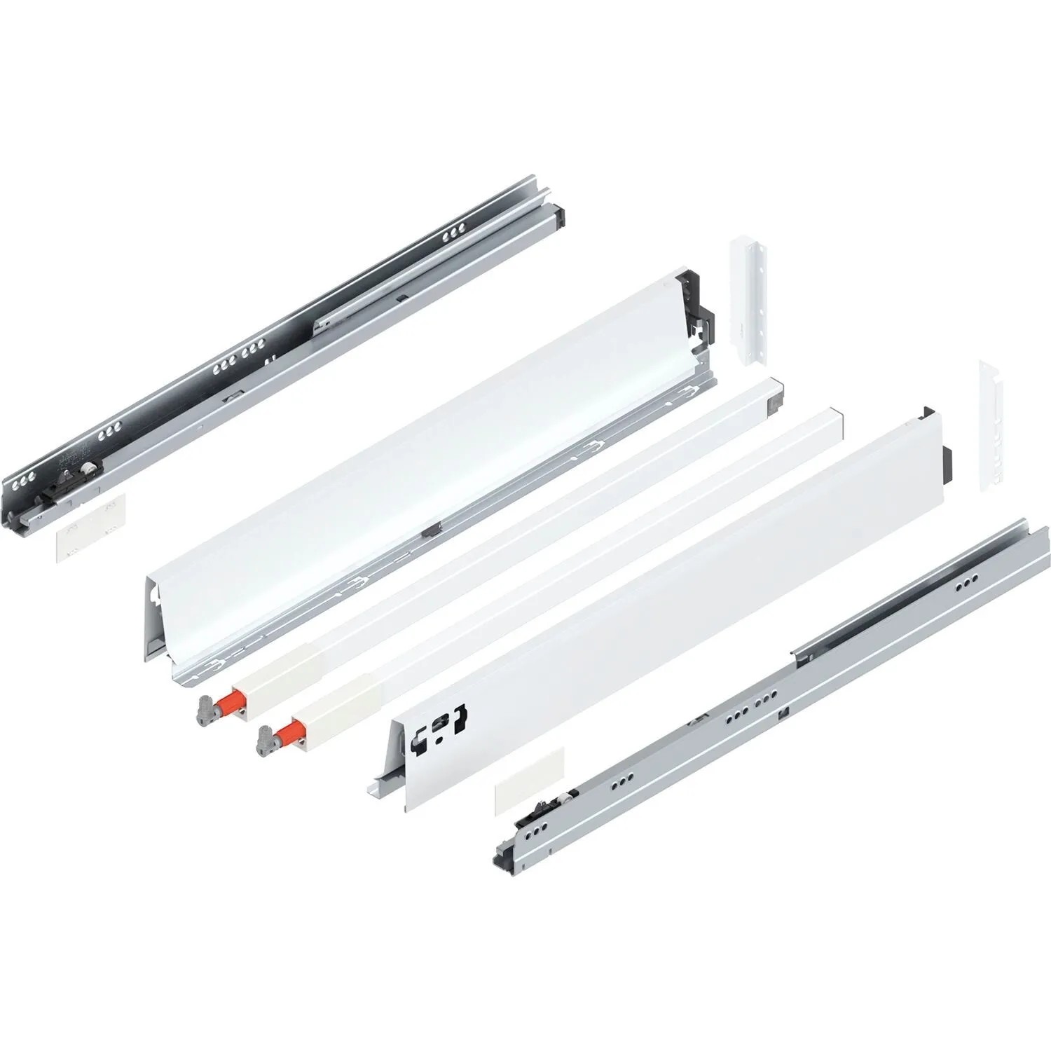 Blum D-Reling Tandembox antaro Vollauszug 600 mm 30 kg Seidenweiß 1 Paar