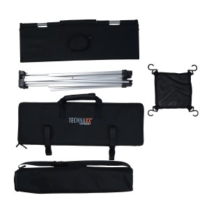 Technaxx Solar-Campingtisch TX-252, faltbar, 60 W, mit Zubehör in Taschen