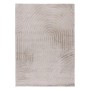 Lalee Teppich Comfort 501 in Light Taupe mit modernem 3D-Effekt Muster.