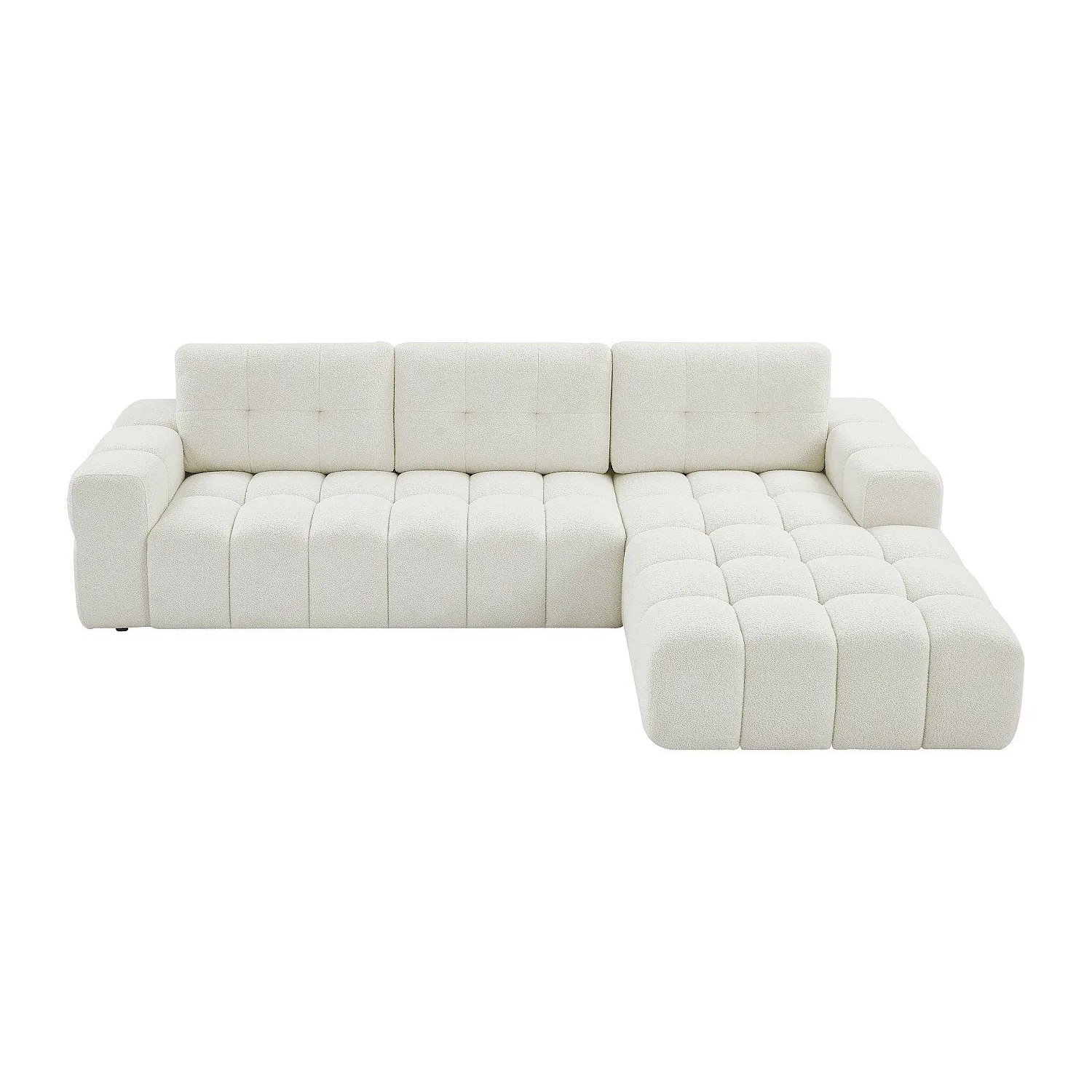 Vente-unique Sofa Ohne Schlafmöglichkeit Sopelana Weiß 278 cm