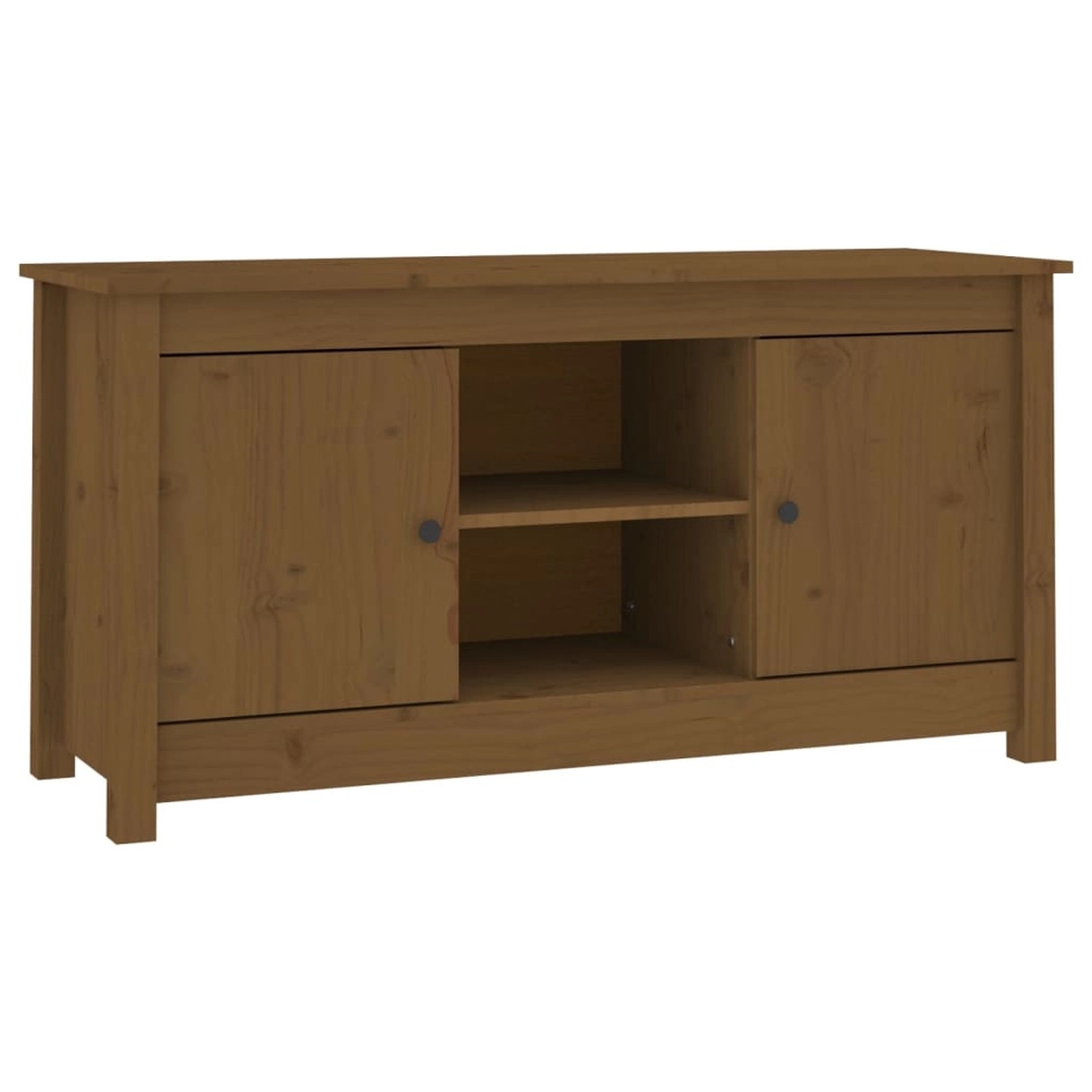 VidaXL TV-Schrank Honigbraun 103x36,5x52 cm Massivholz Kiefür  Modell 2 günstig online kaufen
