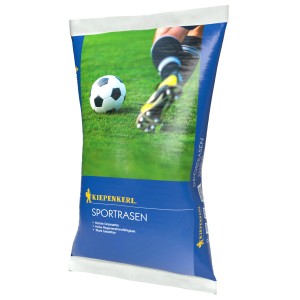 Kiepenkerl Sportrasen Regeneration, 10kg Packung für 350m², mit Fußball-Motiv.