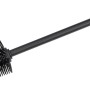 Wenko Ersatz WC-Bürste mit Edelstahlstiel, Silikon, Schwarz, Ø 8 cm.