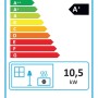 Energielabel für Kaminofen 365 Ferrox 75 Schwarz, 10,5 kW, Energieeffizienzklasse A+
