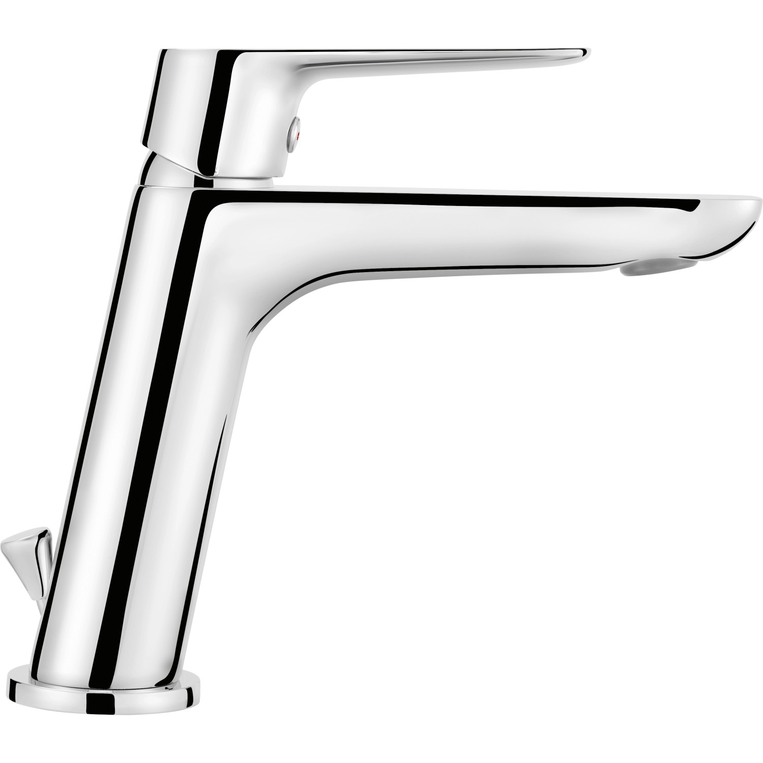 Glänzende baliv Waschtischarmatur WT-5110 in Chrom für das Badezimmer.