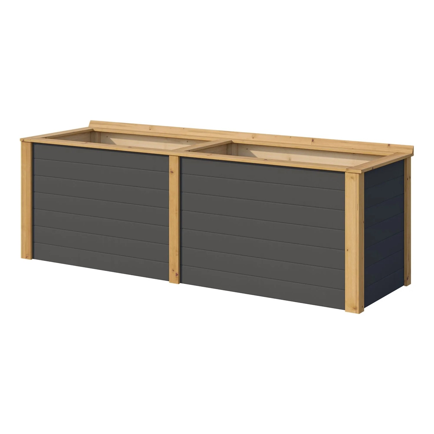 Weka Hochbeet Killarney 250 cm Anthrazit-Eiche