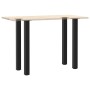 4er-Set vidaXL Bartischbeine, schwarz, 100-102 cm, Stahl. Ideal für DIY-Tische.