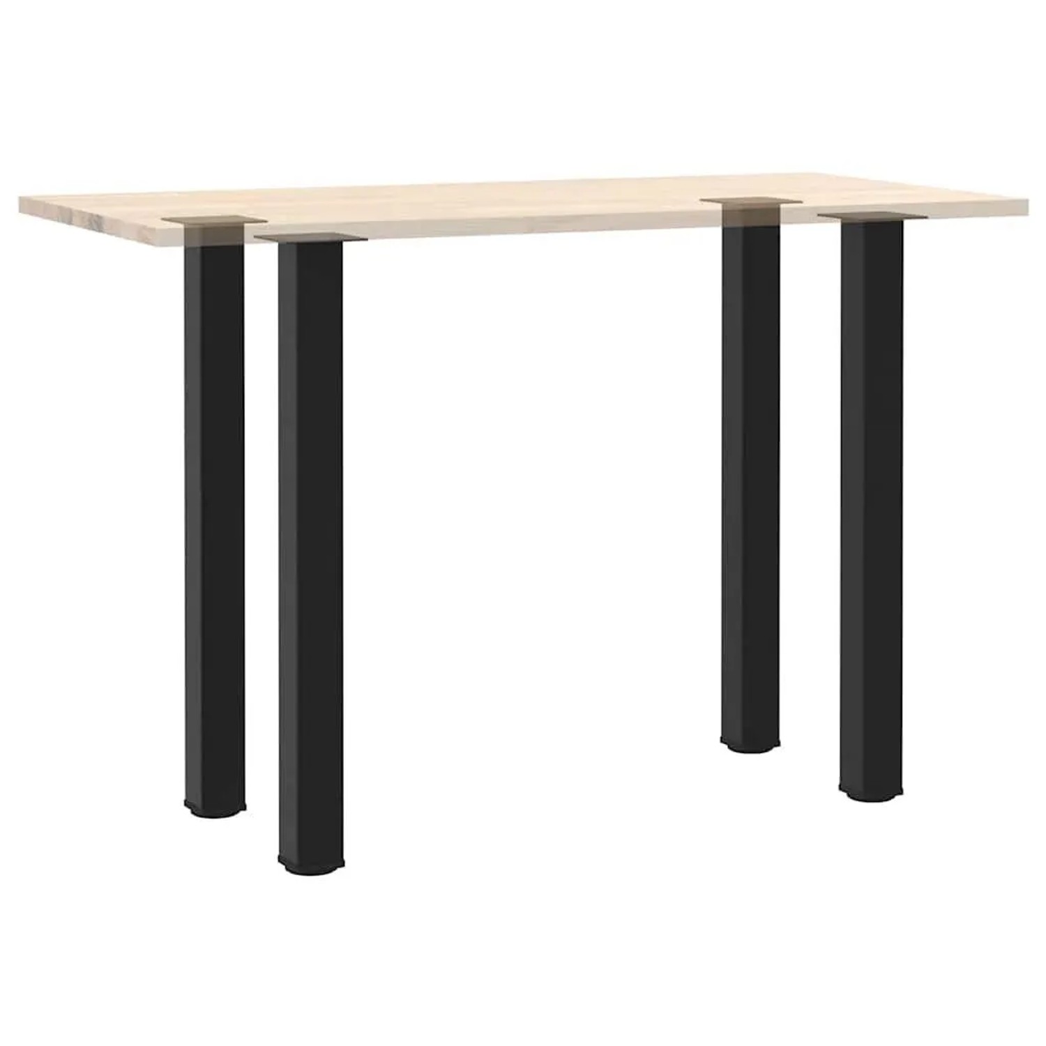 4er-Set vidaXL Bartischbeine, schwarz, 100-102 cm, Stahl. Ideal für DIY-Tische.