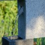 Dobar Design Gartenbrunnen XL Kaskade mit 3 Stufen und LED Beleuchtung in Steinoptik.
