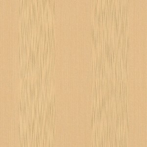 Strukturierte, gelbe Textiltapete mit Streifenmuster von PROFHOME.